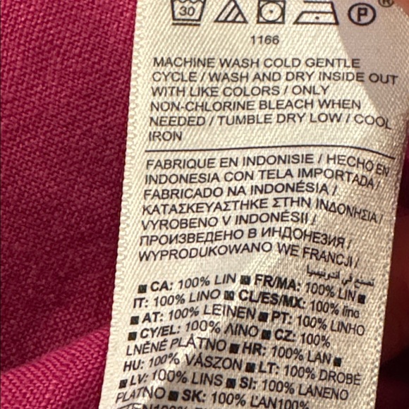 Athleta Retreat Linen Linen Button Down top. XL - Picture 11 of 14